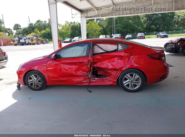 5NPD84LF3LH587934 2020 HYUNDAI ELANTRA Maroon Панорамний вид салону 360°