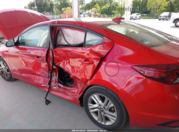 5NPD84LF3LH587934 2020 HYUNDAI ELANTRA Maroon Вид спереду