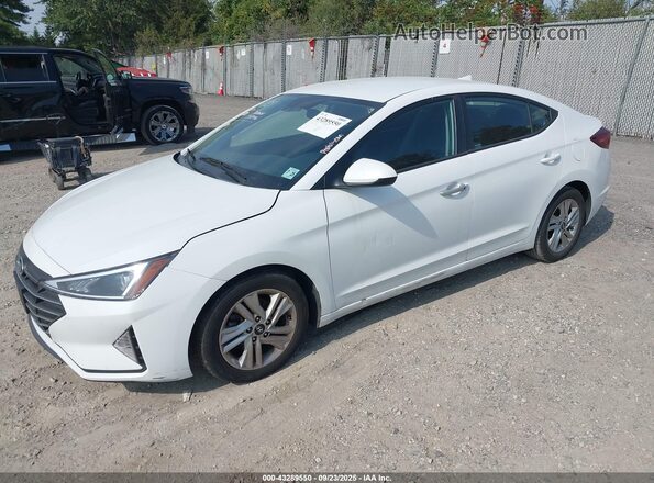 5NPD84LF3LH630586 2020 HYUNDAI ELANTRA White წინა მარცხენა ხედი სამი მეოთხედიდან