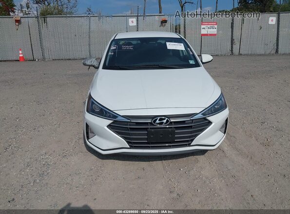 5NPD84LF3LH630586 2020 HYUNDAI ELANTRA White წინა პანელის ხედი