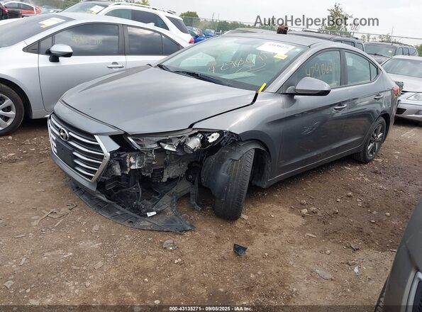5NPD84LF5JH402506 2018 HYUNDAI ELANTRA Gray Front left