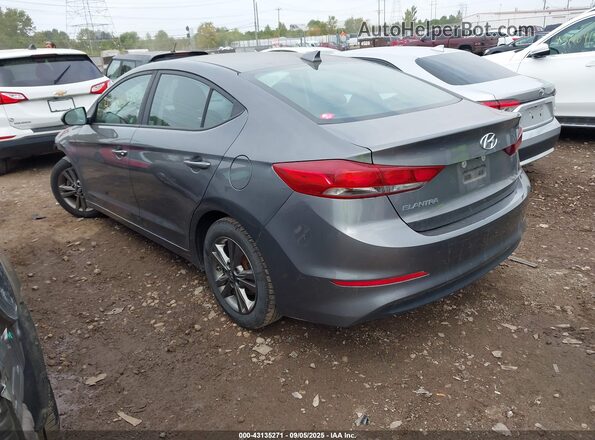 5NPD84LF5JH402506 2018 HYUNDAI ELANTRA Gray Rear left