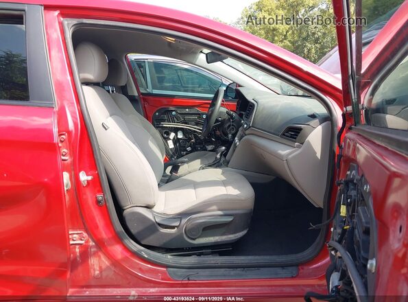 5NPD84LF5LH545474 2020 HYUNDAI ELANTRA Red Front interior view