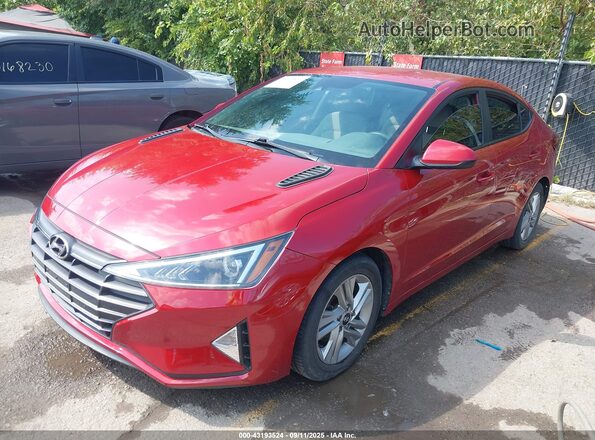 5NPD84LF5LH545474 2020 HYUNDAI ELANTRA Red Front left