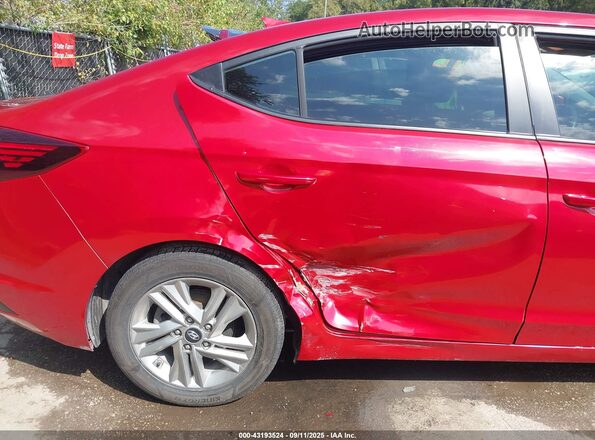 5NPD84LF5LH545474 2020 HYUNDAI ELANTRA Red Front view