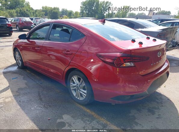 5NPD84LF5LH545474 2020 HYUNDAI ELANTRA Red Rear left