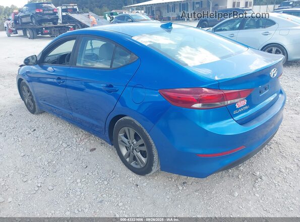 5NPD84LF6HH143776 2017 HYUNDAI ELANTRA Синий Задняя левая четверть