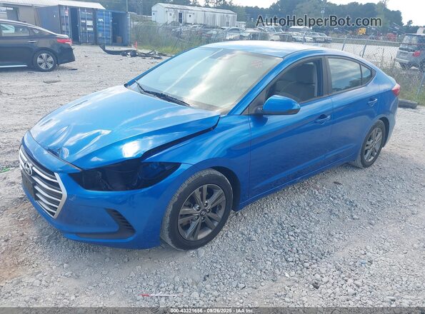 5NPD84LF6HH143776 2017 HYUNDAI ELANTRA Синий Передняя левая четверть
