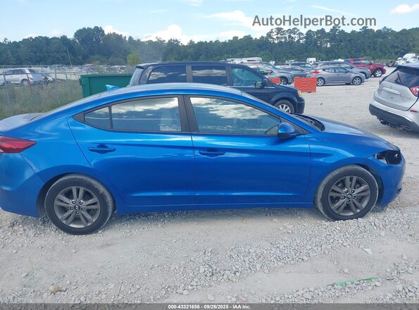 5NPD84LF6HH143776 2017 HYUNDAI ELANTRA Синий Вид задней части салона