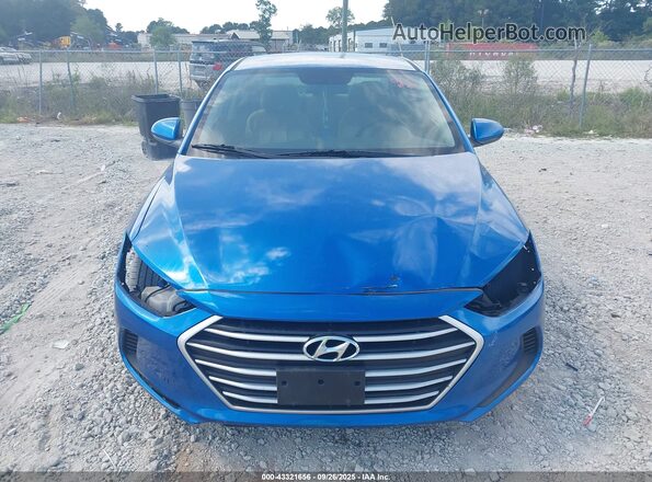 5NPD84LF6HH143776 2017 HYUNDAI ELANTRA Синий Вид щитка приборов