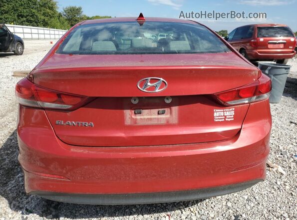 5NPD84LF7JH308126 2018 HYUNDAI ELANTRA Красный Вид сзади