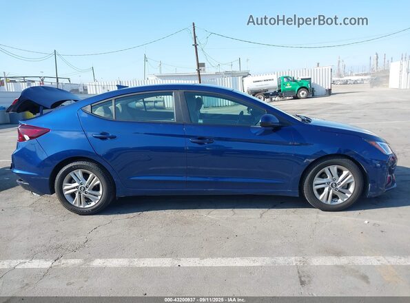 5NPD84LF7KH434634 2019 HYUNDAI ELANTRA Blue Սալոնի հետևի տեսք