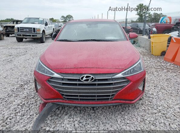 5NPD84LF7LH550160 2020 HYUNDAI ELANTRA Red Вид щитка приладів