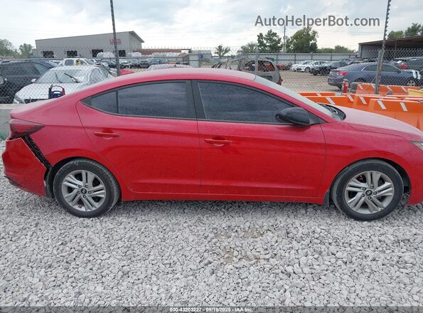 5NPD84LF7LH550160 2020 HYUNDAI ELANTRA Red Вид задньої частини салону
