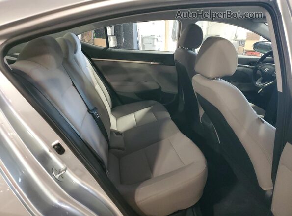 5NPD84LF8LH507012 2020 HYUNDAI ELANTRA Silver Rear seats view