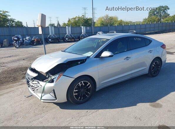 5NPD84LF8LH522562 2020 HYUNDAI ELANTRA Silver Առջևի ձախ երեք քառորդ տեսարան