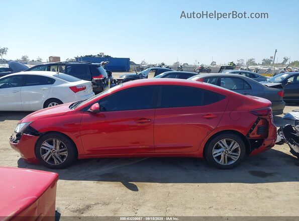 5NPD84LF8LH523310 2020 HYUNDAI ELANTRA Red Սալոնի հետևի տեսք