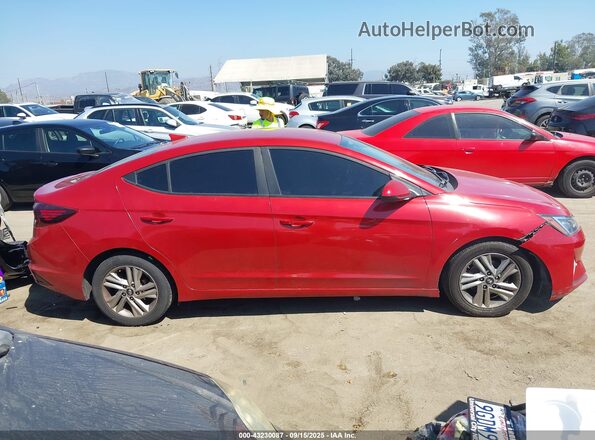 5NPD84LF8LH523310 2020 HYUNDAI ELANTRA Red Սարքավորումների վահանակի տեսք