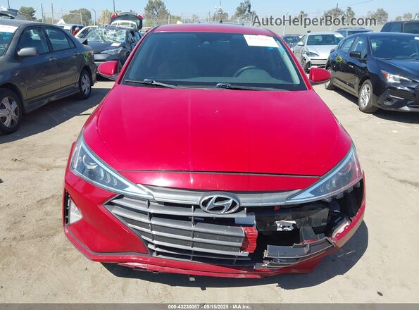 5NPD84LF8LH523310 2020 HYUNDAI ELANTRA Red Առջևի վահանակի տեսք