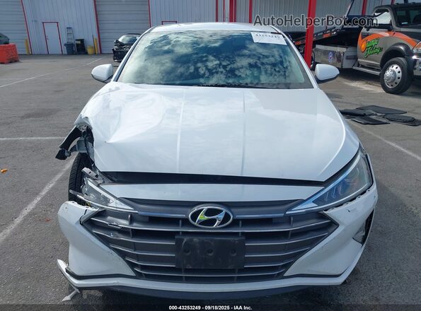 5NPD84LF9LH592121 2020 HYUNDAI ELANTRA White Вид панелі приладів