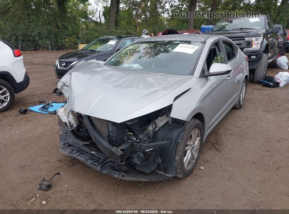 5NPD84LFXLH579734 2020 HYUNDAI ELANTRA Silver Vista tres cuartos delantera izquierda