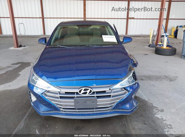 5NPD84LFXLH631105 2020 HYUNDAI ELANTRA Blue Dashboard view