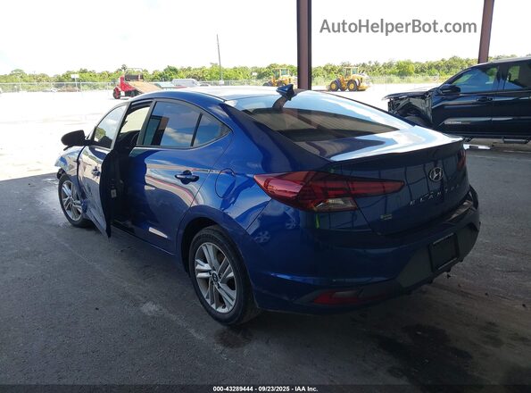 5NPD84LFXLH631105 2020 HYUNDAI ELANTRA Blue Rear left