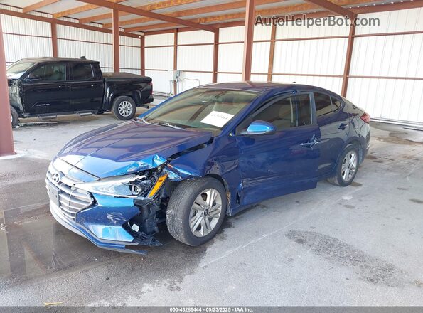 5NPD84LFXLH631105 2020 HYUNDAI ELANTRA Blue Front left