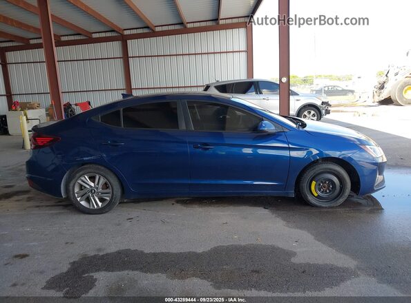 5NPD84LFXLH631105 2020 HYUNDAI ELANTRA Blue Instrument cluster view