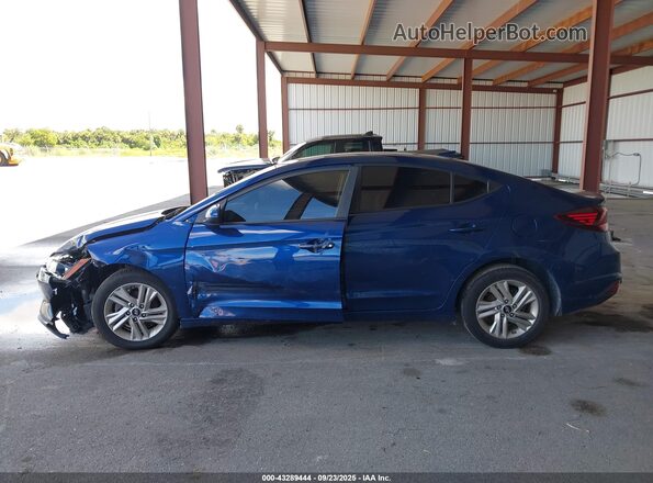 5NPD84LFXLH631105 2020 HYUNDAI ELANTRA Blue Rear interior view
