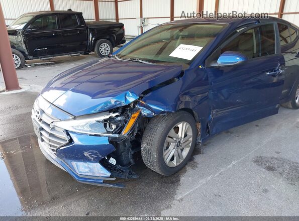 5NPD84LFXLH631105 2020 HYUNDAI ELANTRA Blue Front view