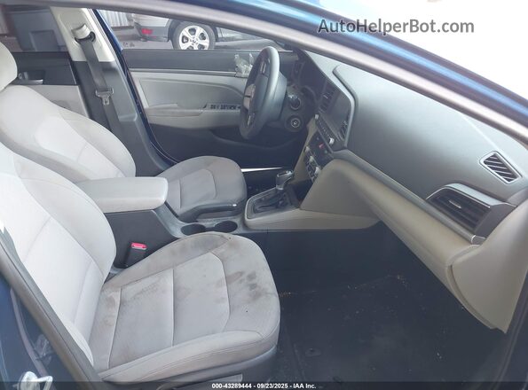 5NPD84LFXLH631105 2020 HYUNDAI ELANTRA Blue Front interior view