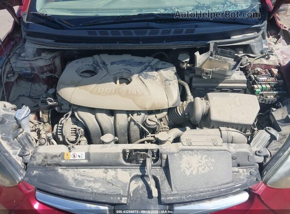 5NPDH4AE4GH709863 2016 HYUNDAI ELANTRA Red Vista trasera
