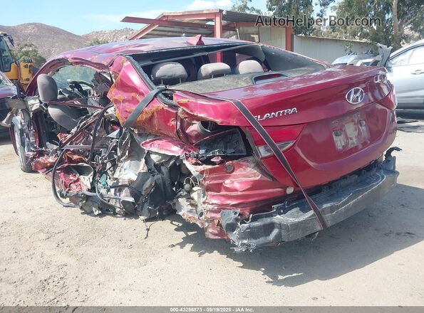 5NPDH4AE4GH709863 2016 HYUNDAI ELANTRA Red Vista frontal