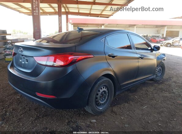 5NPDH4AE4GH759906 2016 HYUNDAI ELANTRA Черный Задняя правая четверть