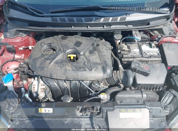 5NPDH4AE5GH744654 2016 HYUNDAI ELANTRA Red Vista trasera