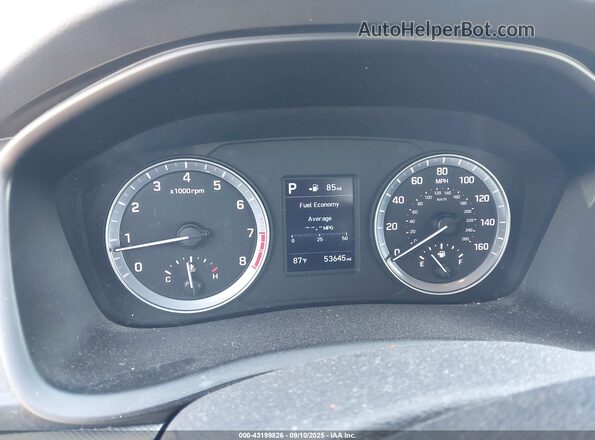 5NPE24AFXKH747458 2019 HYUNDAI SONATA Черный Вид задних сидений