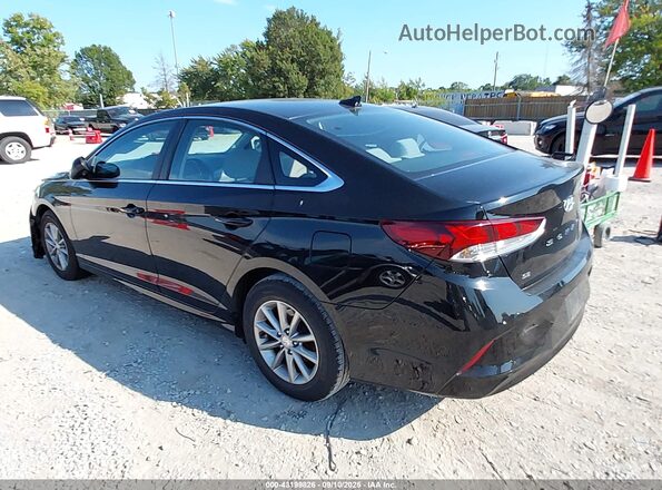 5NPE24AFXKH747458 2019 HYUNDAI SONATA Черный Задняя левая четверть