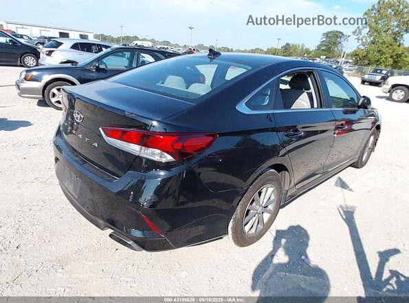 5NPE24AFXKH747458 2019 HYUNDAI SONATA Черный Задняя правая четверть