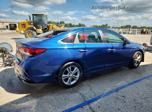 5NPE34AF0JH660549 2018 HYUNDAI SONATA Blue 