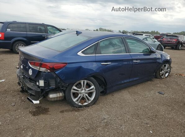 5NPE34AF2JH596367 2018 HYUNDAI SONATA Blue 