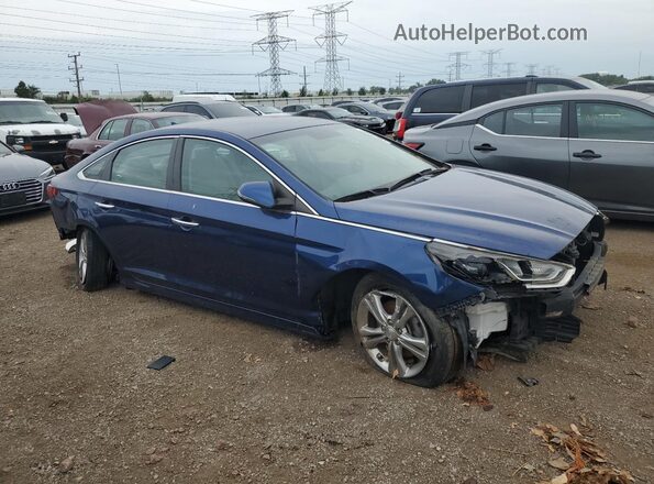 5NPE34AF2JH596367 2018 HYUNDAI SONATA Blue 