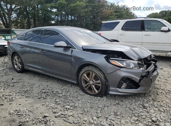 5NPE34AF6JH708491 2018 HYUNDAI SONATA Gray 