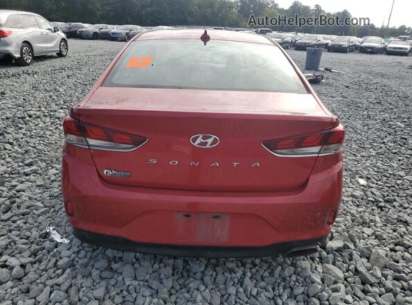 5NPE34AF6KH776582 2019 HYUNDAI SONATA Red უკანა ხედი