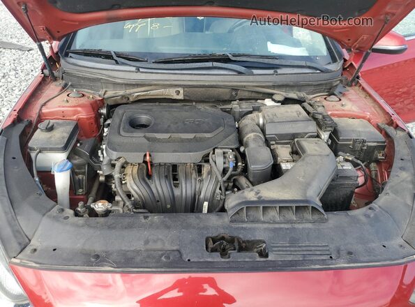 5NPE34AF6KH776582 2019 HYUNDAI SONATA Red უკანა სალონის ხედი