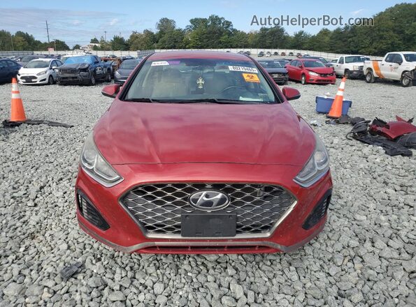 5NPE34AF6KH776582 2019 HYUNDAI SONATA Red წინა ხედი