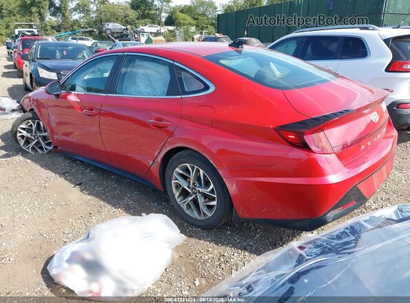 5NPEF4JA0LH044770 2020 HYUNDAI SONATA Red Հետևի ձախ