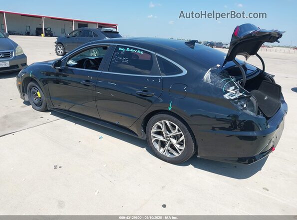 5NPEF4JA2MH090134 2021 HYUNDAI SONATA Черный Задняя левая четверть