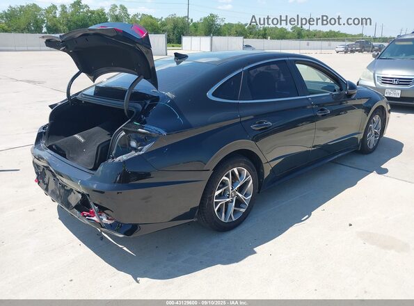 5NPEF4JA2MH090134 2021 HYUNDAI SONATA Черный Задняя правая четверть