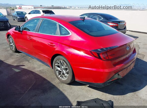 5NPEF4JAXLH045294 2020 HYUNDAI SONATA Red Rear left